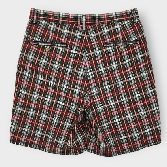 Vintage Polo‎ by Ralph Lauren Plaid Shorts Mens Size 31 Pleated Made in USA - Picture 3 of 6